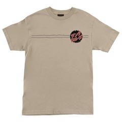 Santa Cruz X Godzilla DESTROYER Skateboard T Shirt SAND