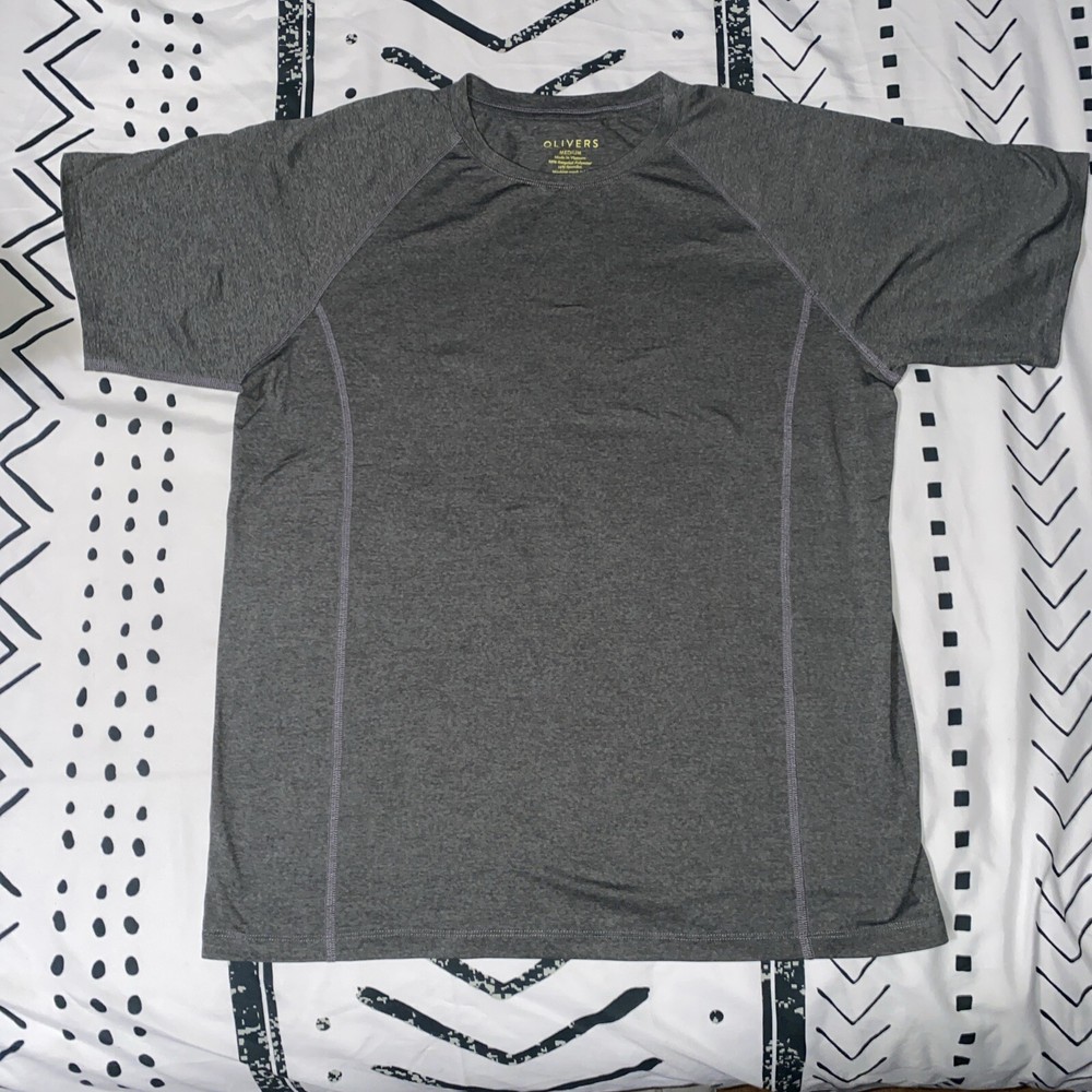 New Olivers Apparel Carbon District Tee Shirt Grey Size Large
