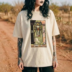 The High Priestess Tarot Shirt, Tarot Card T-Shirt, Witchy Graphic Tee,