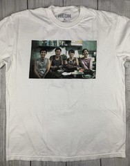 VGC! Official PARASITE Movie T-Shirt Neon Films Bong Joon Ho Sz XL