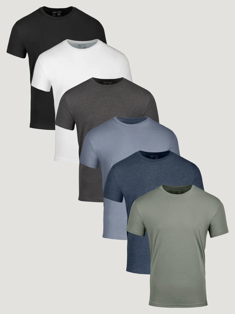 Fresh Clean Threads | Best Sellers Crew 6-Pack | Regluar Fit | FREE SHIPPING