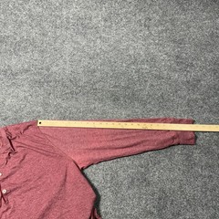 UNTUCKit Henley Shirt Mens 2XL Red Long Sleeve Tagless Cotton Blend Soft Knit