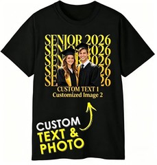 Custom Best Friend Graduation T-Shirt,Personalized Name Nickname, Logo Design