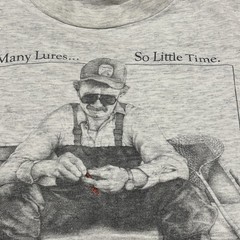 So Many Lures So Little Time Oneita Graphic T Shirt Men’s Size XXL Made In USA