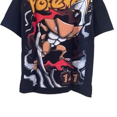 Pokemon Pocket Monsters Alakazam 141 Faded Black T-Shirt Nostal Tag Size XL