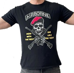 Airborne Mess with the Best Die Like The Rest Men’s US Army 82nd Crew Shirt