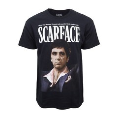 SCARFACE MENS HE WAS TONY MONTANA GRAPHIC T SHIRT