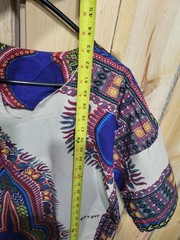 African Dashiki Shirt Mens M-L Chest 48″ Length 43″