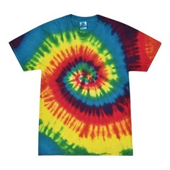 Tie Dye T-Shirts Multi-Color Kids & Adult Short Sleeve Cotton Colortone