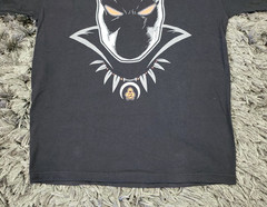 Rufnek T-Shirt Mens Large Black Panther Marvel Short Sleeve Cotton Pullover Logo