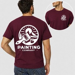 Mens Unisex Work T Shirt Custom Personalised Trade Logo Painter Plumber Mechanic