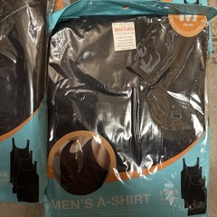 Lot Of 12 black Medium A-Shirt/ Tang Top Special,Last Of Inventory (4 3 Packs)
