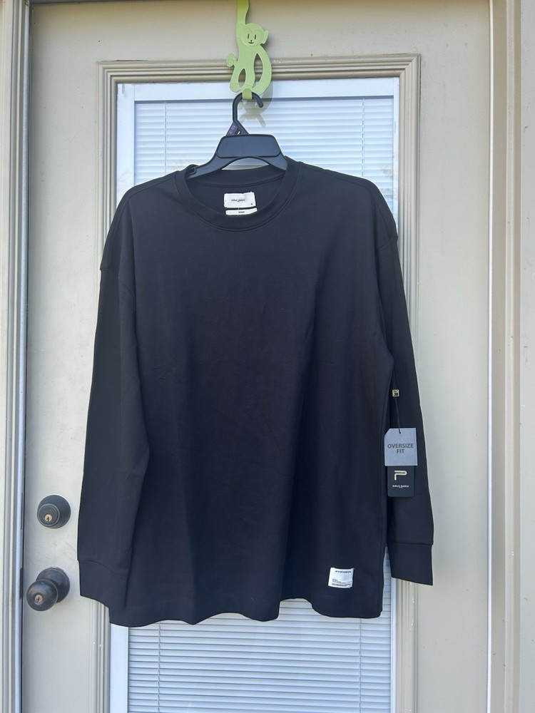 Public Supply NYC Mens Long Sleeve Black OVERSIZE Size choose