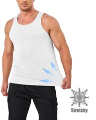 Mens Sleeveless Muscle Tee Cotton Tank Tops Summer Gym Workout Casual Undershirt