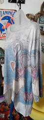 Bohemian Hippie Heart Cotton T-Shirt Size Large ~ New