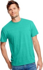 Hanes Mens X-Temp Fresh IQ Tri-Blend Performance Tee 2XL Breezy Green Heather
