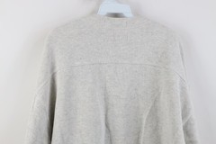 Vtg 90s Streetwear Mens Medium Baggy Heavyweight Ribbed Knit Henley T-Shirt USA