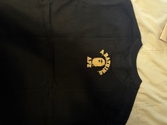A Bathing Ape BAPE Men’s M Black Graphic Logo Crew Neck Short Sleeve T-Shirt