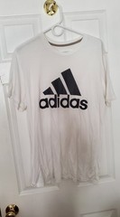 Adidas XL T-Shirt White The Go-To Performance Tee (Used In Great Condition)