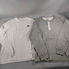 Lot of 12 Crew Neck 1/4 Zip Short & Long Sleeve T-shirts Mens Size S/M/L/XL/2XL