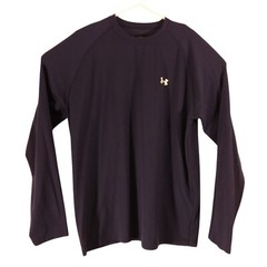 Under Armour tshirt mesn M Medium navy blue long sleeve crew neck stretch
