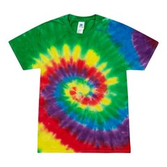 Tie Dye T-Shirts Multi-Color Kids & Adult Short Sleeve Cotton Colortone