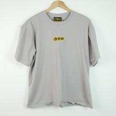 Drew House Medium T Shirt Embroidered Logo Justin Bieber Grey Streetwear Minimal