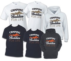 Camping Buddies for Life tee Shirt Gift Outdoor lover Funny Adventure Shirts