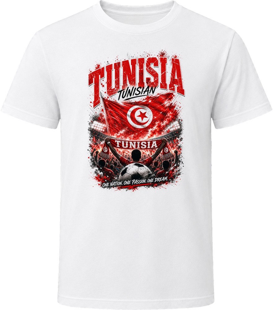 Tunisia Tunisian Soccer Football National Supporters T Shirt
