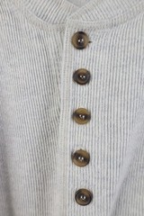 Vtg 90s Streetwear Mens Medium Baggy Heavyweight Ribbed Knit Henley T-Shirt USA