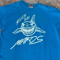 Vintage Mission Bay Makos Boca Raton Florida -Graphic Shirt Mens Large- Shark