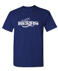 HAPPY HERBS Finest Quality – funny retro – Unisex Cotton T-Shirt Tee Shirt