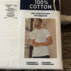 Jockey Men’s Tall Man Classic Crew Neck Undershirt – 2 Pack – COTTON – 3XLT