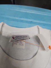 Variety Surfing T Shirt Single Stitch Puff Print White One Size USA Made Vintage