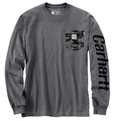 Carhartt Men 3XLT Flame Resistant Force Loose Fit LS Lightweight Camo Graphic T