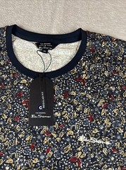 Ben Sherman mens blue Short Sleeve floral tshirt size XXL