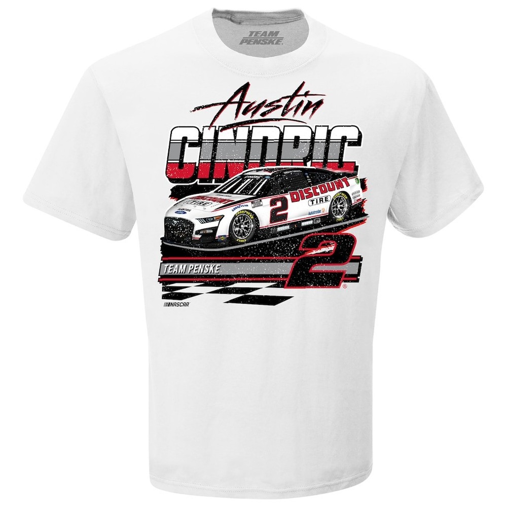 Austin Cindric #2 NASCAR Shirt Discount Tire Team Penske Racing Tee