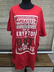 District The Concert Tee Men’s 2XL Red Batman DC Comics Graphic Crew Neck Tee