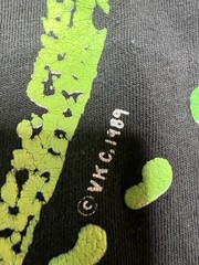 Vtg 80s 1989 What’s Up T-Shirt Black Made In USA Variety Tag Neon Large Men’s