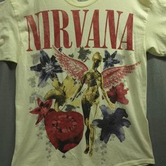Nirvana Graphic Band T Shirt Vintage Style Broadcloth Cotton Rock Grunge Tee Men