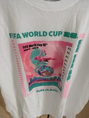 Miami 2026 FIFA World Cup White Graphic Soccer Tee Shirt Men’s Size XL