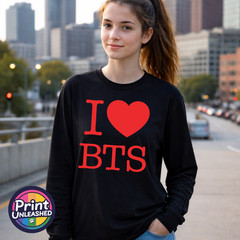 BTS T-Shirt KPOP Band Graphic Long Sleeve Tee BTS Tour Print Choice Adult Teen