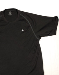 Athletic Works T Shirt Mens M Black Dry Gym Lightweight Breathable Running