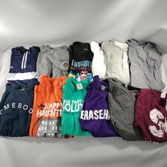 Lot of 12 Crew Neck 1/4 Zip Short & Long Sleeve T-shirts Mens Size S/M/L/XL/2XL