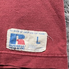 Vintage Russell Athletic Shirt Mens Large Red Delta Chi Feoatcbroaga Fraternity