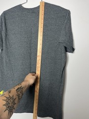Technicolor Tone Factory T Shirt Men L Slim Gray Poly-Cotton Blend POME Colorado
