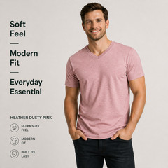 True Classic V-Neck T-Shirts 6 Pack Men Size 2XL New No Tags Soft Premium Fit