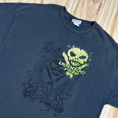Vintage Y2K Voodoo Ride NASCAR Graphic T-Shirt Size 2XL Gray 2005