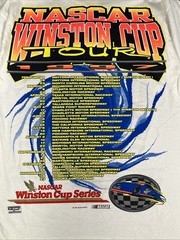 VTG NASCAR Winston Cup Tour 1997 T-Shirt Adult L Checkered Flag Racing Deadstock