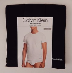 3 CALVIN KLEIN COTTON BLACK WHITE BLUE GRAY SIZE S M L XL XXL CREW NECK T-SHIRTS